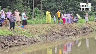 Goan Reporter News Fishing Competition organised by MLA Reginald Trust for locals of Curtorim