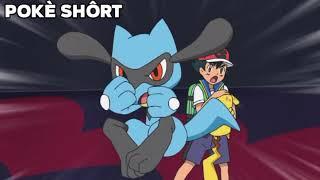 Ash Riolu evolves in Lucario  Pokemon Journeys