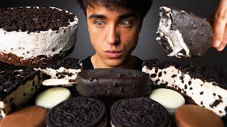 ASMR OREO ICE CREAM SANDWICH OREO COOKIES AND CREAM ICE CREAM OREO CHEESECAKE & CHOCOLATE COOKIES