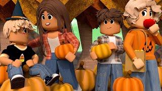 FAMILY TRIP TO A HALLOWEEN FESTIVAL *PUMPKIN PICKING*  Roblox Roleplay wvoices