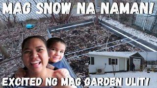 BUHAY AMERIKA MAG SNOW NA NAMAN MALAPIT NA ULIT MAG GARDEN EXCITED NA KAMI UPDATE KAY BEBANG