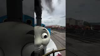 Thomas the train waves at Rusty and No.89 #trains #steamlocomotive #reel#railroad #railroadhistory