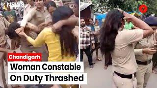 Chandigarh Woman Constable On Duty Thrashed In Mani Majra Video Goes Viral