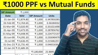 ₹1000 in PPF vs Mutual Funds Returns Calculations  Which is Better? Hindi