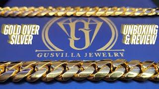 Best Goldplated Chain in the Game Gus Villa Jewelry Gold Over Silver Miami Cuban Link