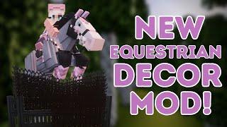 Trying a NEW equestrian decor mod - Mequestrian Mod Minecraft SWEM