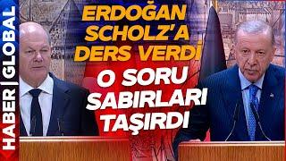 Gazetecinin Sorusu Erdoğanı Kızdırdı Milyonların Gözü Önünde Almanya Başbakanına Ders Verdi