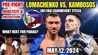 Lomachenko vs Kambosos IBFIBO lightweight title  Pre-fight analysis and prediction