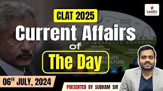 6th July CLAT 2025 Daily Current Affairs  CLAT 2025 Current Affairs #clat2025preparation #clat2025