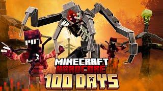 100 Days in a PARASITE APOCALYPSE in Hardcore Minecraft..