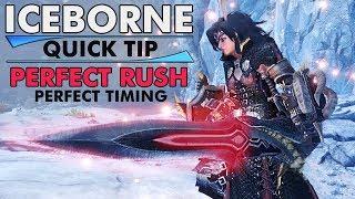 Monster Hunter Iceborne – QUICK TIP  Hit the Sword & Shield’s PERFECT RUSH Input Window Every Time