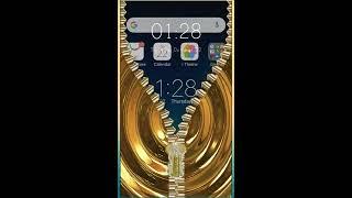 how to set gold zip lock screen ll