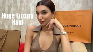 HUGE LUXURY HAUL LV Prada Bottega Chanel and more