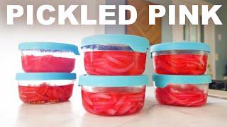 Every way of making pink pickled onions the greatest condiment