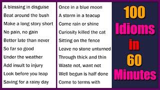 100 The Most Common Idioms in 60 Minutes  C1 C2 Level English