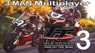 3 Man Race at Snaefell Course TT Isle of Man Ride on the Edge 3 Multiplayer Gameplay