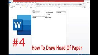 How to draw paper head? YadOnline training Academy. Paper ka head kaisay bnayein?