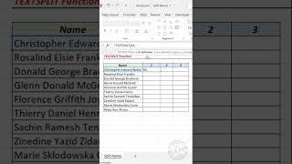 TEXTSPLIT Function in Excel #shorts