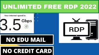 How To Create Free RDP Server for Unlimited Time  Free Windows RDP  Free VPS Server  RDP 2022