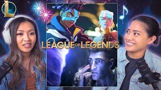 First Time Reaction League of Legends MUSIC VIDEOS Warriors True Damage Rumble Remix Paranoia