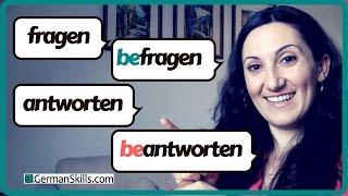 Typische Fehler  FRAGEN  BEFRAGEN - ANTWORTEN  BEANTWORTEN - Was ist der Unterschied?