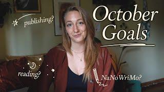 Preparing for NaNoWriMo publishing and lifestyle  my goals for October