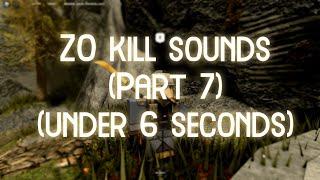 Roblox Zo Kill Sounds Part 7 Audios Under 6 Seconds  Roblox