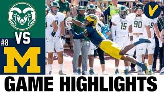 Colorado State vs #8 Michigan  2022 College Football Highlights