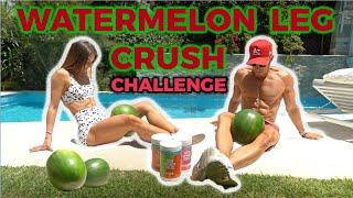 Watermelon Leg Crush CHALLENGE - Boy vs Girl - Couple goals