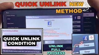 Quick Unlink  How to unlink facebook from bgmi without 7 days  How to unlink facebook from pubg