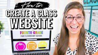 How to Create a Class Website for Teachers  Google Sites Tutorial