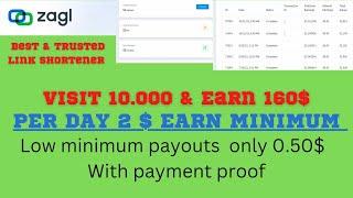 ZA.GL link shortener  low minimum payouts only 0.50$  ZA.GL PAYMENT PROOF 2022