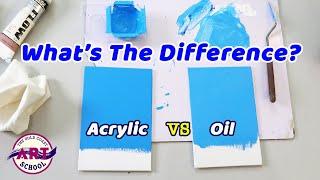 One HUGE Difference Oil Paint & Acrylic Paint Comparison
