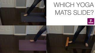 Which yoga mat grips best? Rubber vs. TPE vs. PVC.  The Jump To test.