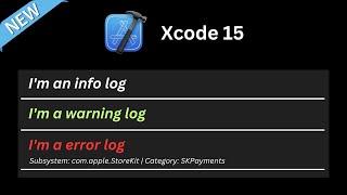 Xcode 15 Better Logging  Debugging Support