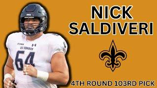 The Saints Trade UP to Take Versatile Lineman Nick Saldiveri Old Dominion