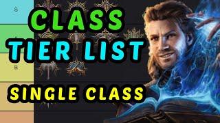 CLASS TIER LIST - Single Class Characters -  Baldurs Gate 3 Honour Mode Guide