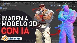 IMAGEN a MODELO 3D con IA  útil para blender 2023