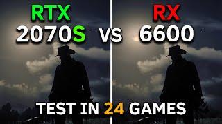 RTX 2070 SUPER vs RX 6600  Test In 24 Games at 1080p  2023