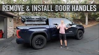 2022 Tundra Chrome Delete  Door Handles  How to Remove & Reinstall