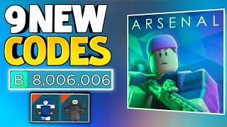 9 NEW️ARSENAL ROBLOX CODES 2024 - ARSENAL CODES