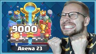  END OF CLASH ROYALE BEST 9000 TROPHIES PUSH