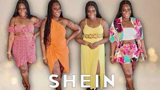 SHEIN Try on Haul 2024 Shein Midsize Shein Curve  Shein Plus Size Haul Size 1x Vacation Outfits