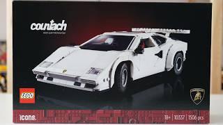 LEGO Icons 10337 Lamborghini Countach 5000 Quattrovalvole – LEGO Speed Build Review