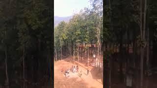 Maulakalika cable car children enjoying it from the ground #maulakalika #cable #car #narayanghat