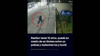 Bastian tenía 10 años quedó en medio de un tiroteo entre un policía y motochorros y murió