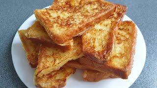 If you have toast 2 eggs and milk at home you can make a delicious breakfast. French toast recipe