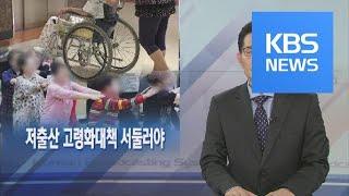 뉴스해설 저출산 고령화대책 서둘러야  KBS뉴스News