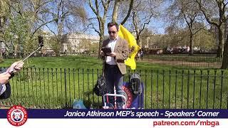 Janice Atkinson MEPs speech   Speakers Corner