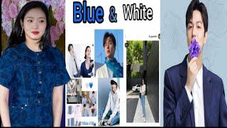 Lee Min Ho And Kim Go Eun Blue  And White  Style And Heart ️ Emojies 